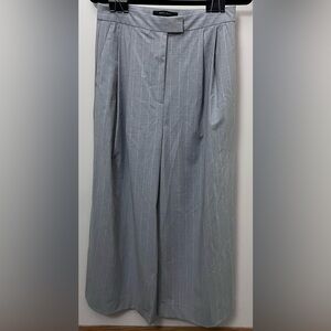 BCBGMaxAzria Light Gray Pinstripe Trousers